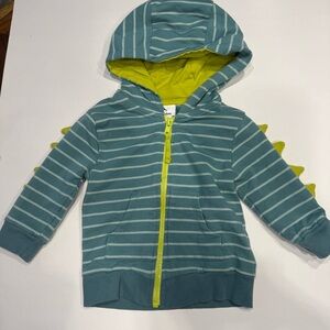 Tommy Bahama Teal and Lime Striped Kids Hoodie